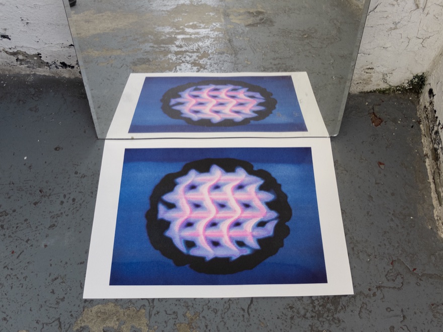 Waffle riso print